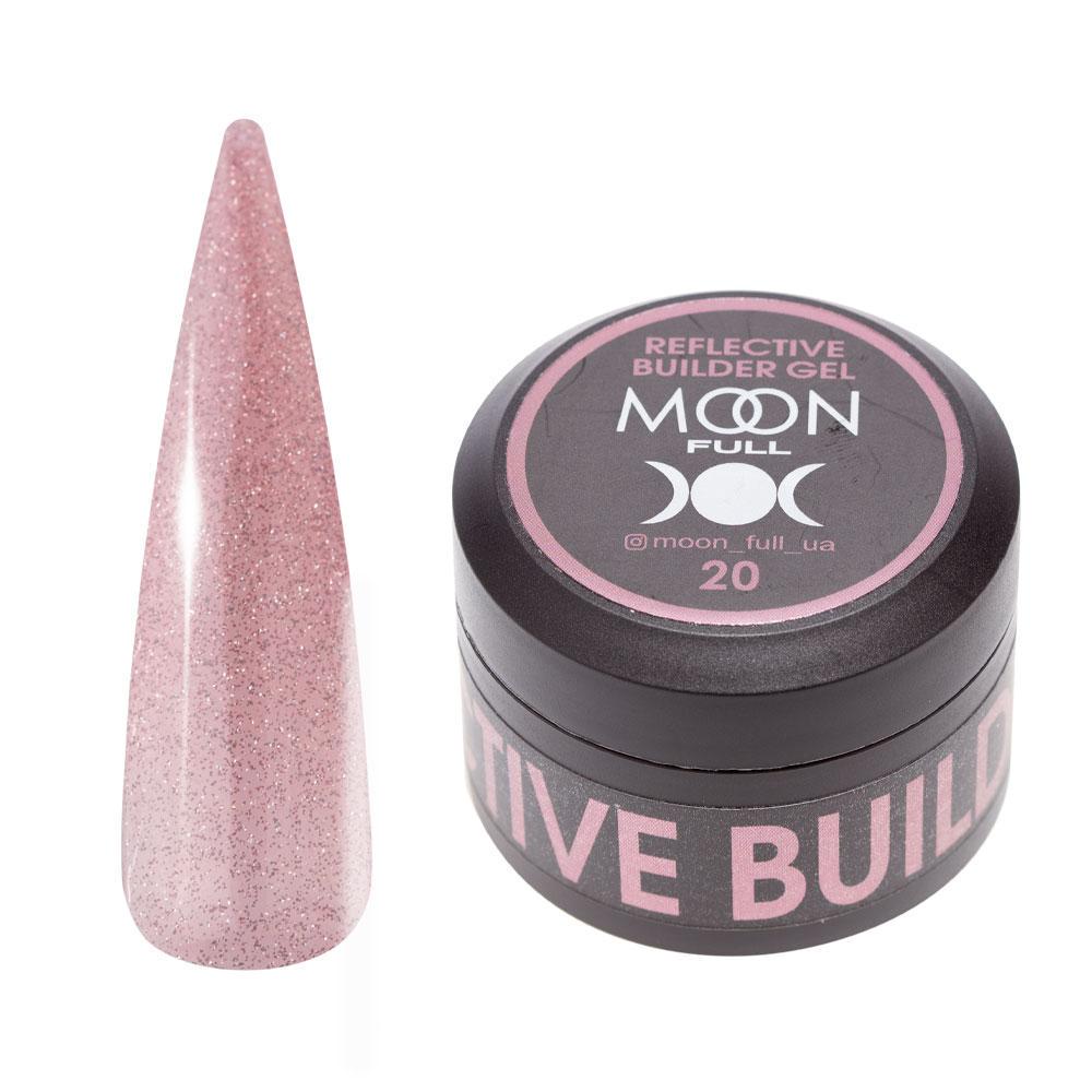 Гель для наращивания световозвращающий Moon Full Reflective Builder Gel №20 30 мл