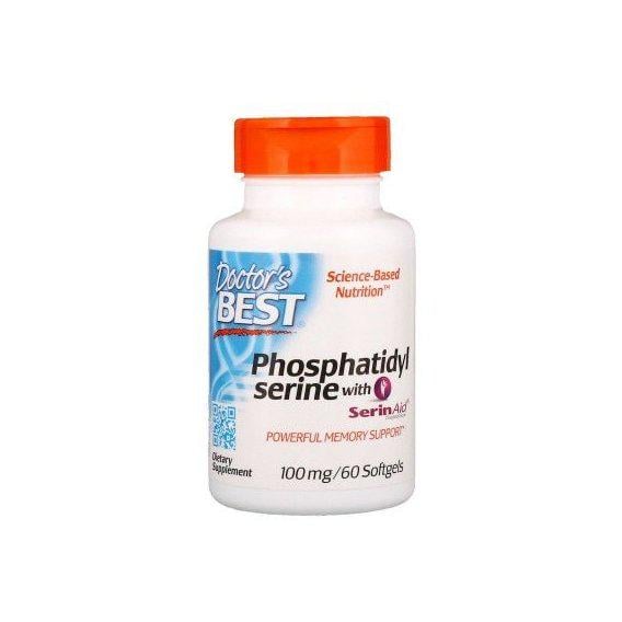 Лецитин Doctor's Best Phosphatidylserine with SerinAid 100 мг 60 Softgels Лецитин Doctor's Best Phosphatidylserine with SerinAid 100 мг 60 Softgels