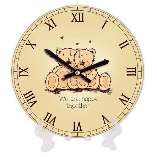 Часы настенные круглые Presentville Мишки Тедди 18 см (CH18 P 15S071)