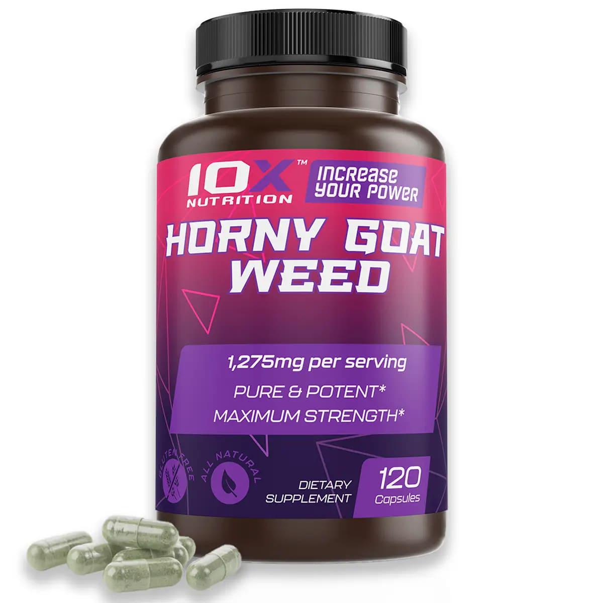 Натуральна добавка для спорту 10XNutrition Horney Goat Weed 120 Caps