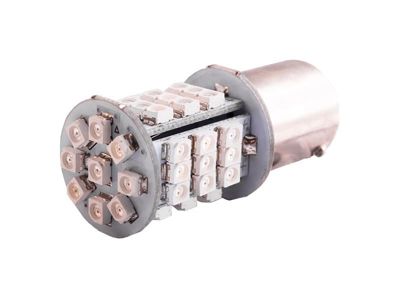 Автолампа светодиодная T25 P21W 1156 12 В SMD1206-45led Желтый (185)