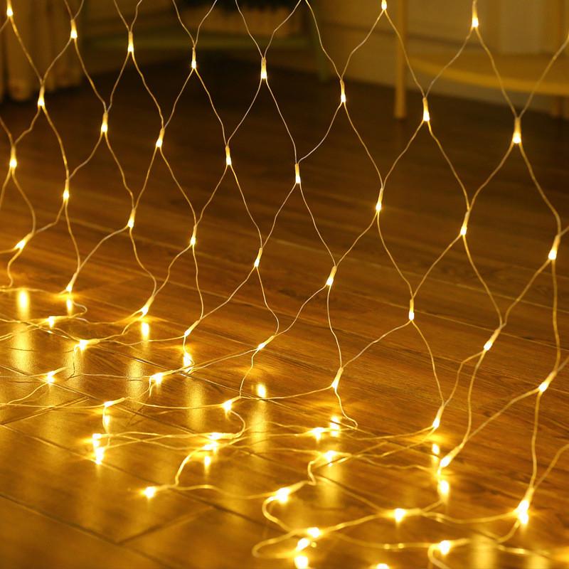 Гирлянда-сетка светодиодная Lesko 382902 от сети 220V 3х2 м 320LED Теплый белый (31160156)