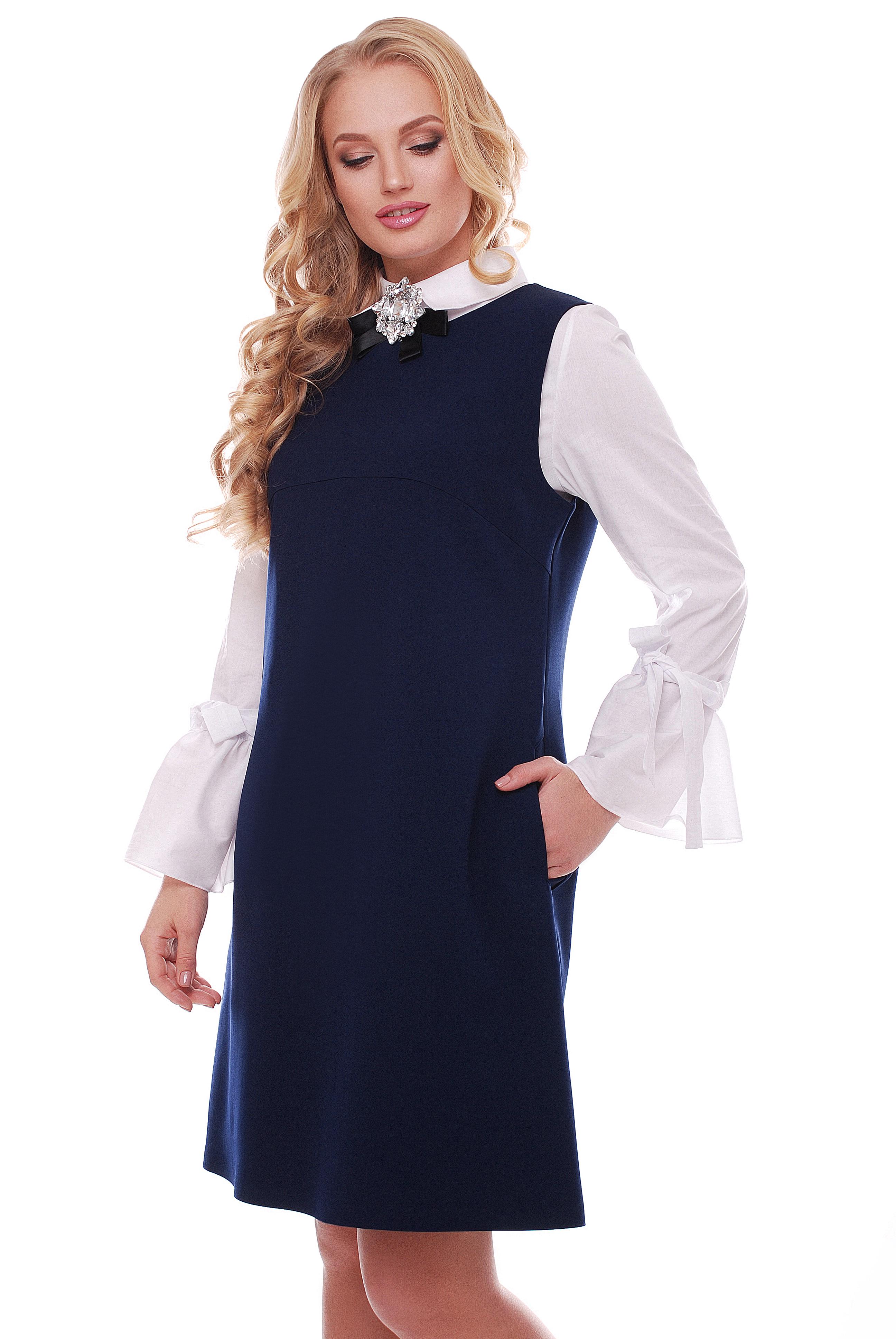 Сарафан VLAVI Санта р. 50 Синий (117303-50) - фото 2 Сарафан VLAVI Санта р. 50 Синий (117303-50) - фото 2