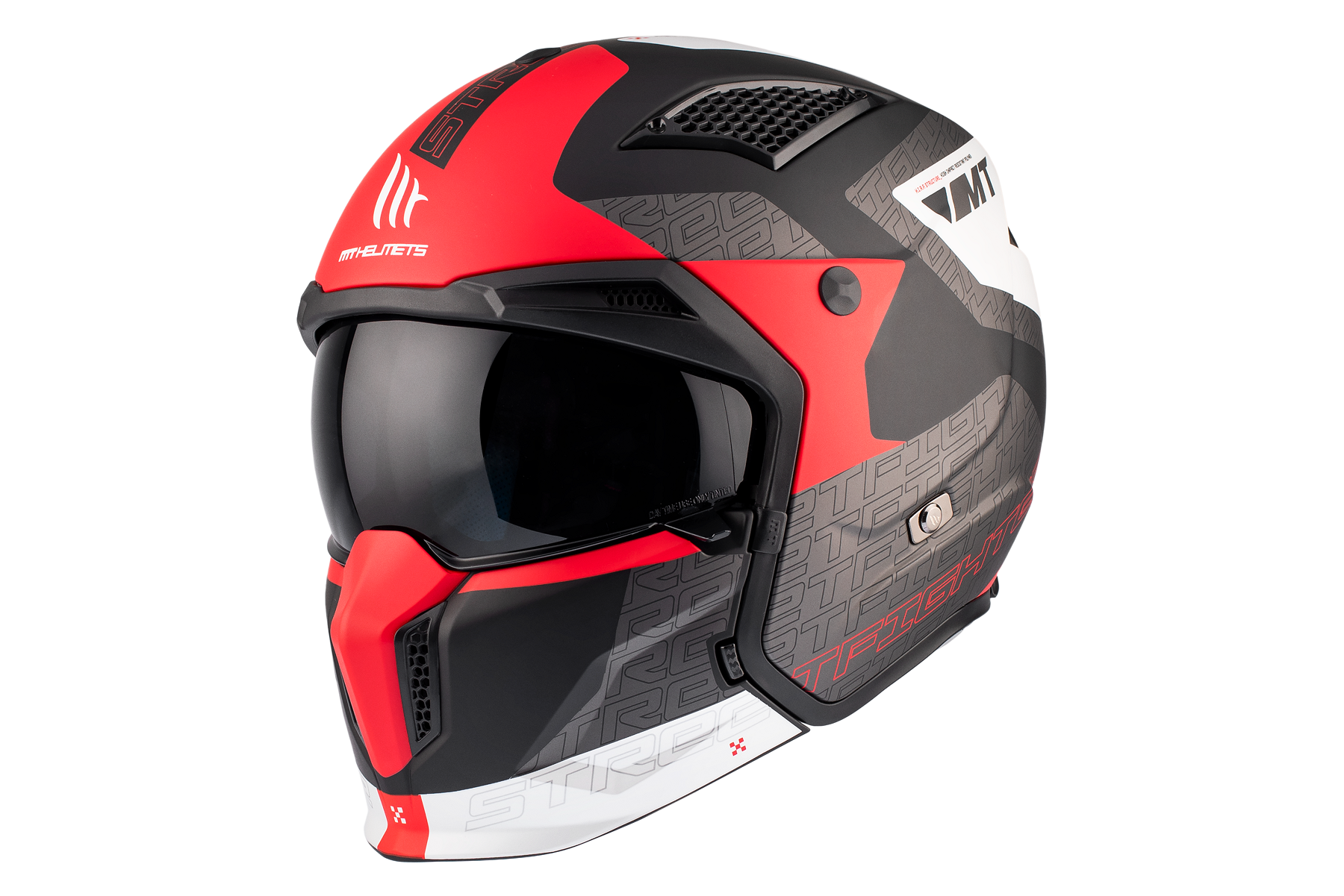 Мотошлем MT HELMETS Streetfighter SV S Totem B15 ECE2206 M Matt Red (26624) - фото 7