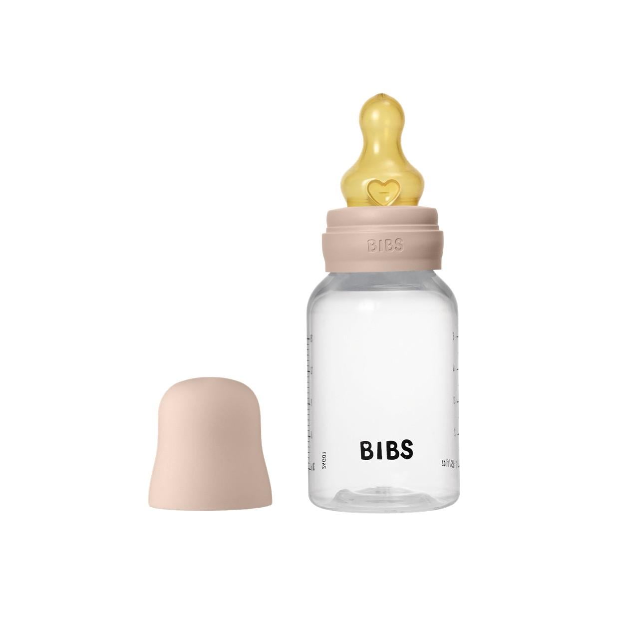 Пляшечка дитяча BIBS Baby Bottle Round Latex повільний потік 150 мл