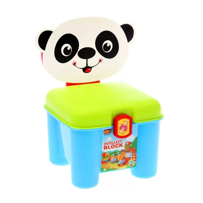 Конструктор дитячий Пандочка 46 дет. 3166A у валізі-стільці (RLT17260s20065)