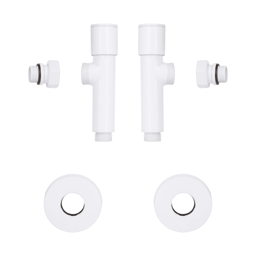 Комплект кранів Thermo Alliance Standart SF395W15W для рушникосушарки кутовий подовжений 1/2" (SD00053595) - фото 5