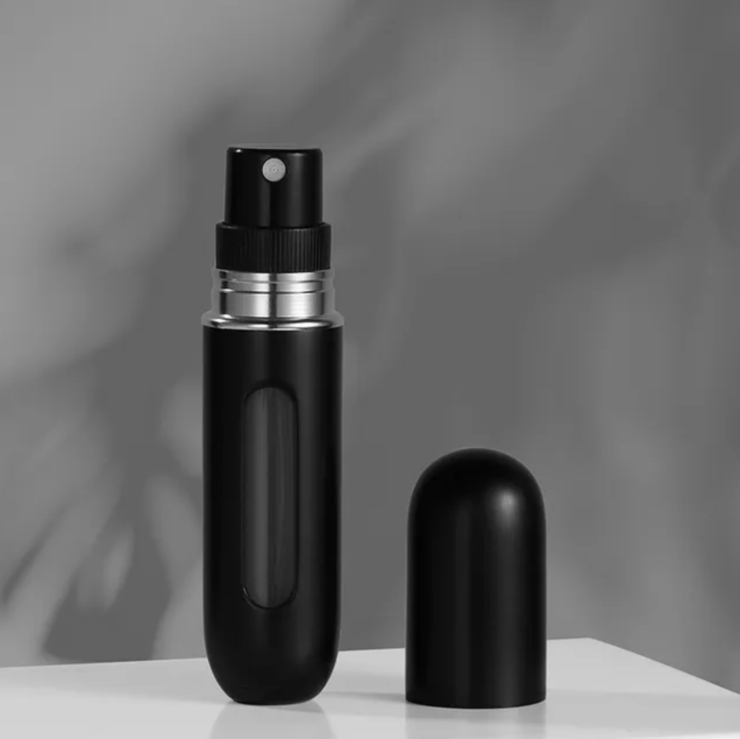 Мини карманный флакон для духов атомайзер Черный (AVTOM-BLK-0053)