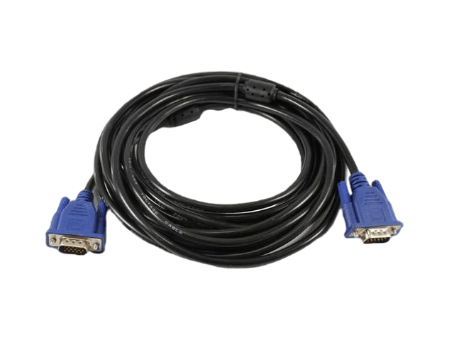 Кабель-переходник VGA для монитора 5 м Черный (504386)