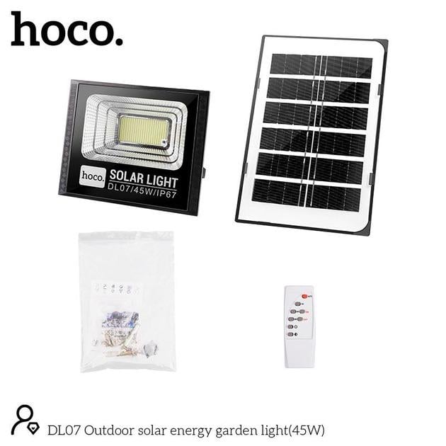 Лампа-прожектор Hoco Outdoor solar energy garden light 45W IP67 с пультом управления - фото 6