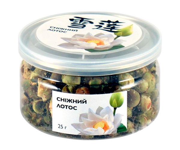 Чай цветочно-травяной Свежий органический лотос в банке 25 г (OS-SL-B25)