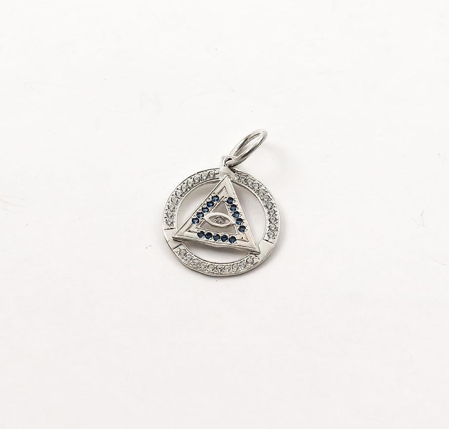 Подвеска оберег Maxi Silver 6411 Всевидящее око (86411)