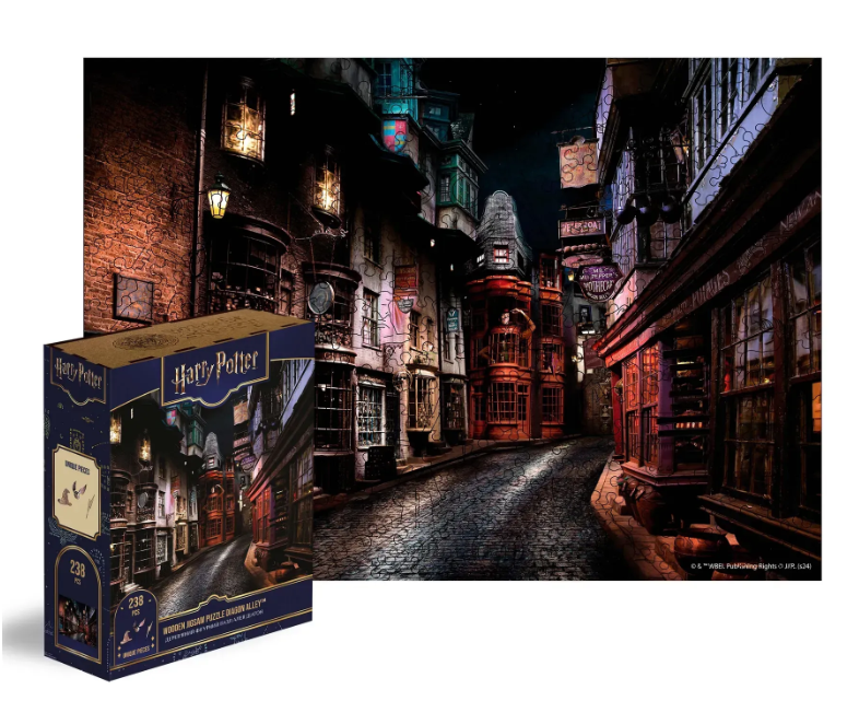 Пазл деревянный фигурный Woods Story Гарри Поттер Аллея Диагон XXL (wsda111-XXL)