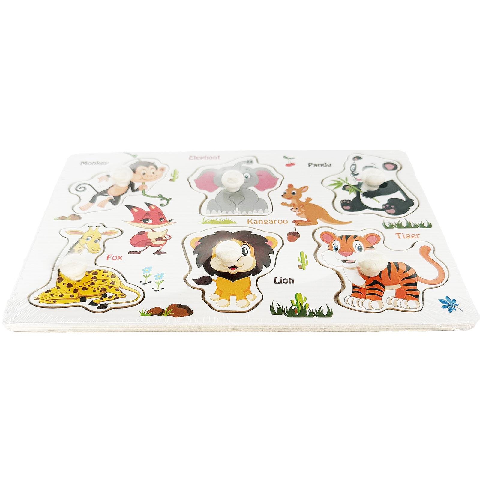 Пазлы деревянные Монтессори Экзотические Животные (18759746) - фото 2 Пазлы деревянные Монтессори Экзотические Животные (18759746) - фото 2