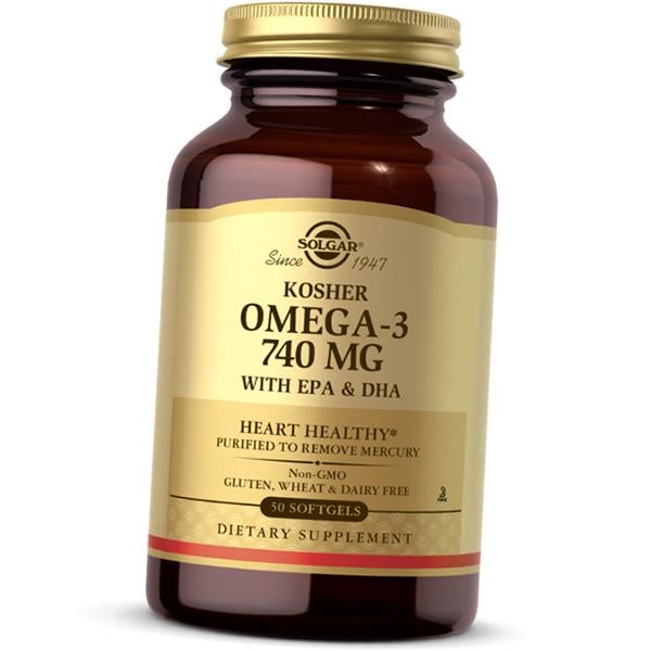 Омега 3 Solgar Kosher Omega-3 740 50 гел. капс. (67313010)