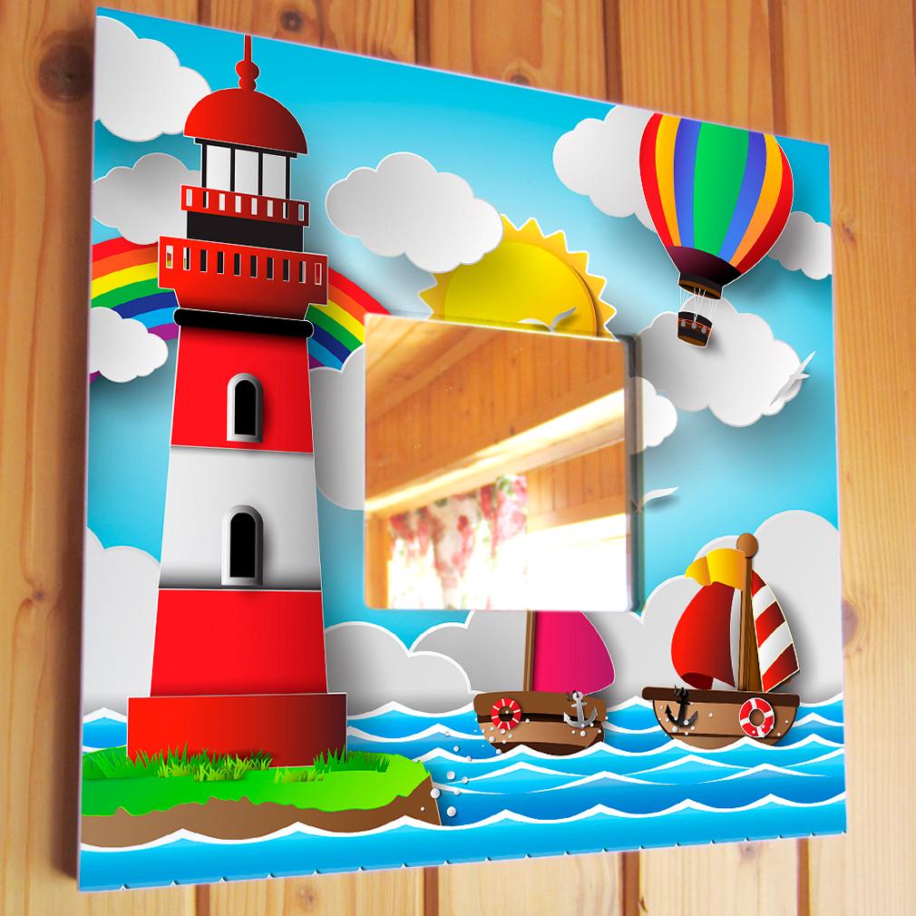 Зеркало декоративное Детский рисунок 260х260 мм (M03815)