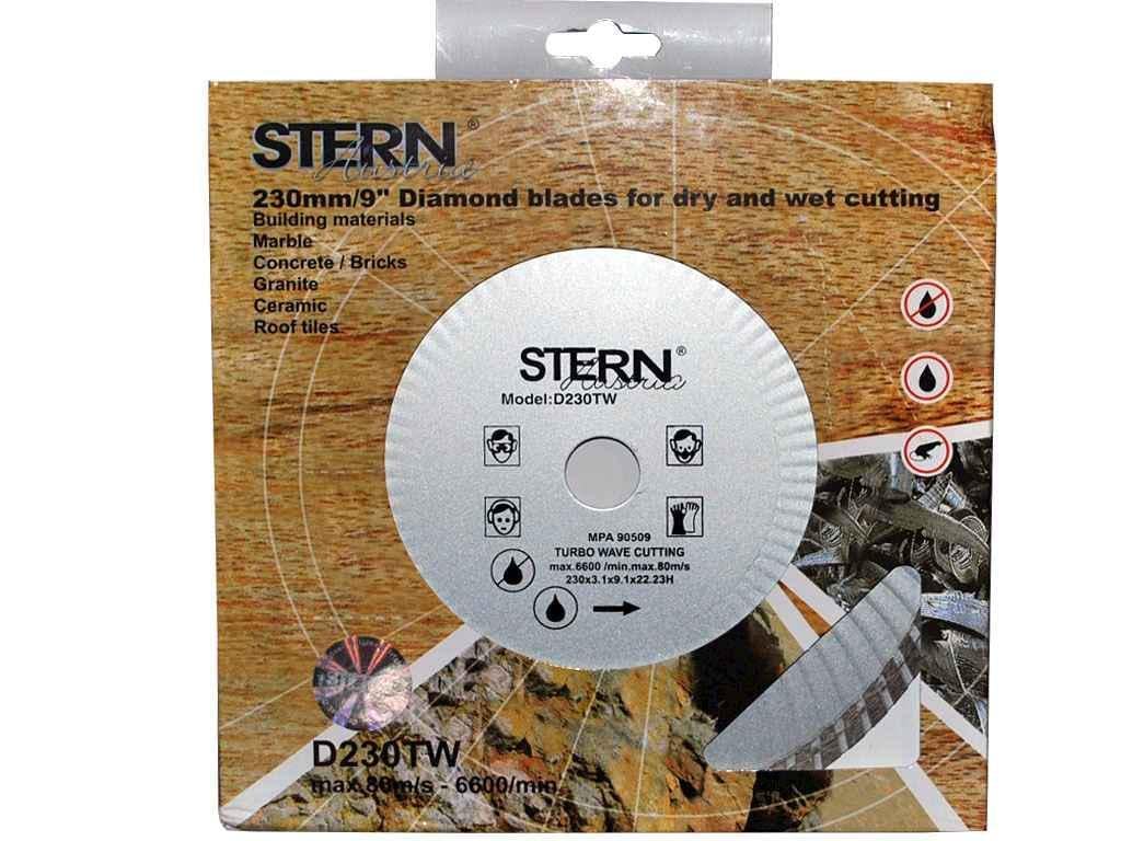 Диск алмазный Stern турбоволна 230х22,2 мм (103668) Диск алмазный Stern турбоволна 230х22,2 мм (103668)