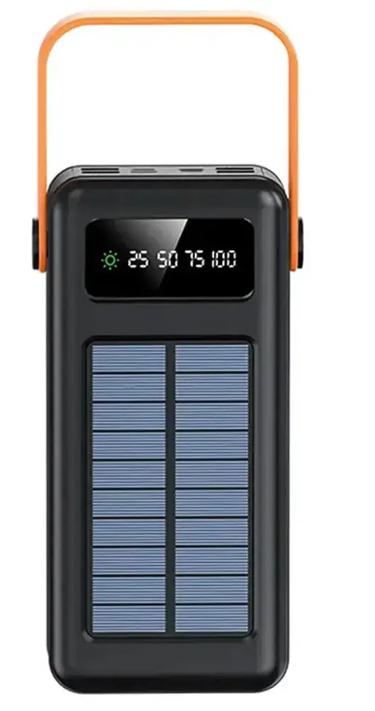 Повербанк YM-636CX 60000mAh SOLAR 4хUSB Li-Lon з індикатором заряду, ліхтариком та сонячною панеллю