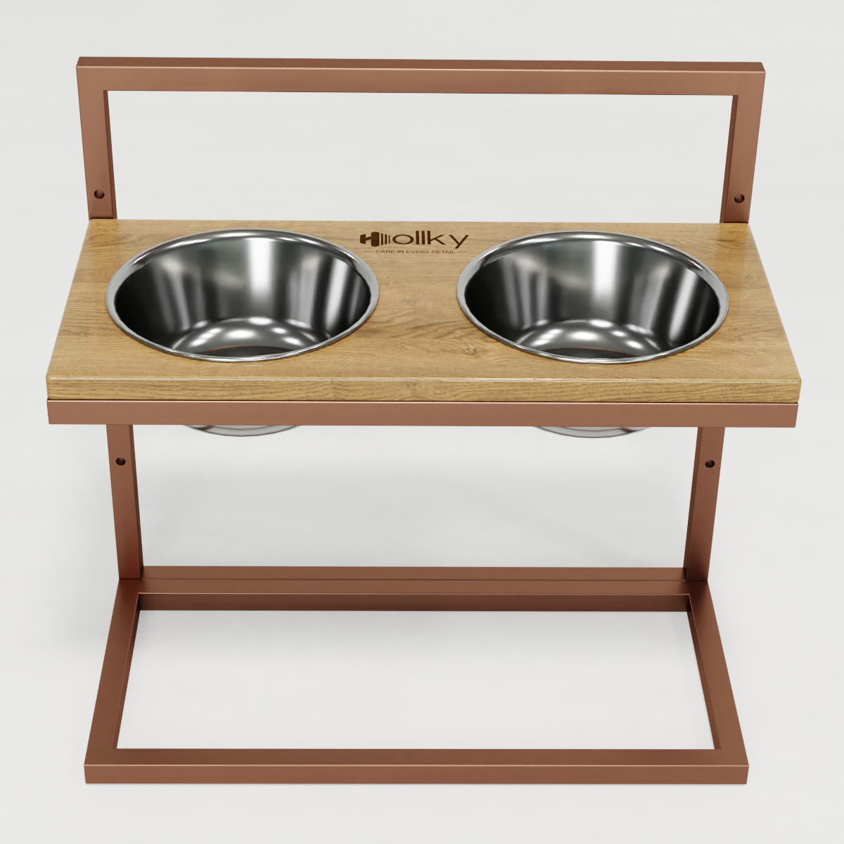 Миски на регульованій підставці для великих собак Hollky Flex L 2х1,8 л (FL-502850-GLNT) - фото 9 Миски на регульованій підставці для великих собак Hollky Flex L 2х1,8 л (FL-502850-GLNT) - фото 9