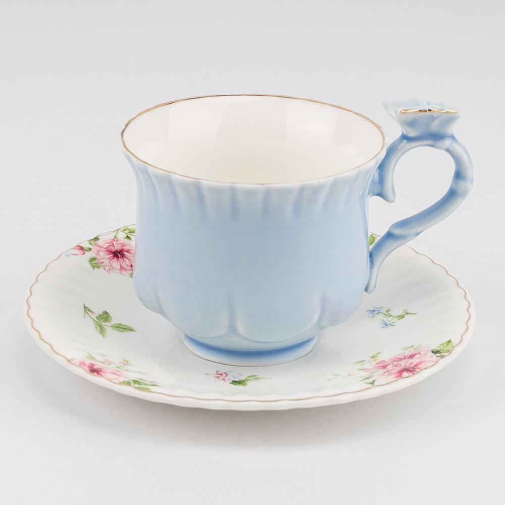 Набор чайных чашек и блюдец Нежный вальс на 6 персон 260 мл (9292-007) - фото 3