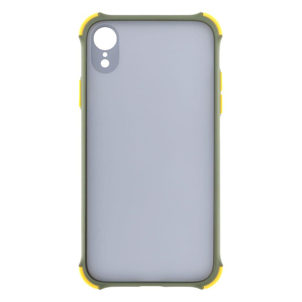 Силиконовый Чехол Накладка Avenger Armor Dark with Frame для iPhone Xr Оливковый