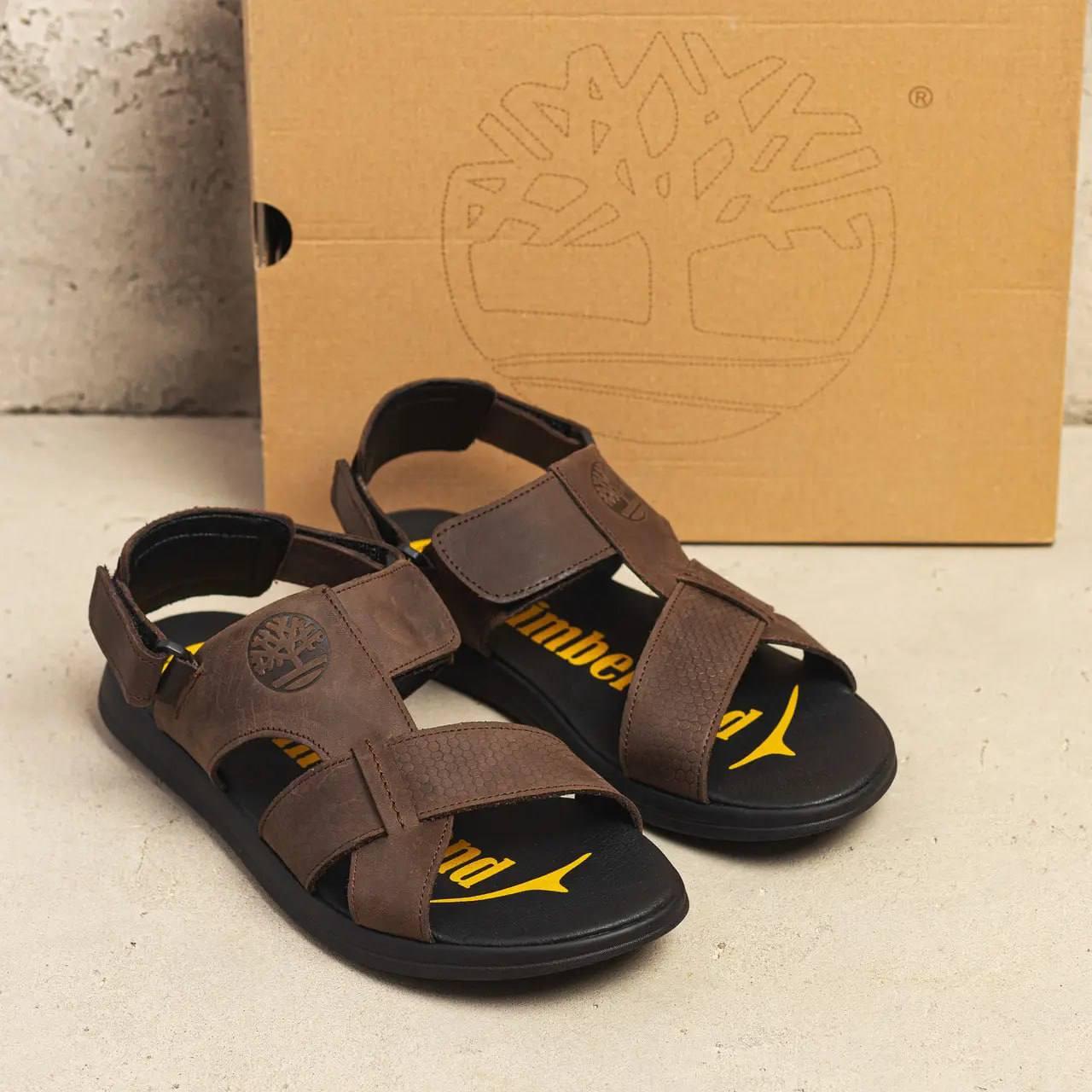 Сандалии мужские кожаные Timberland р. 41 Коричневый (26063366) - фото 8 Сандалии мужские кожаные Timberland р. 41 Коричневый (26063366) - фото 8