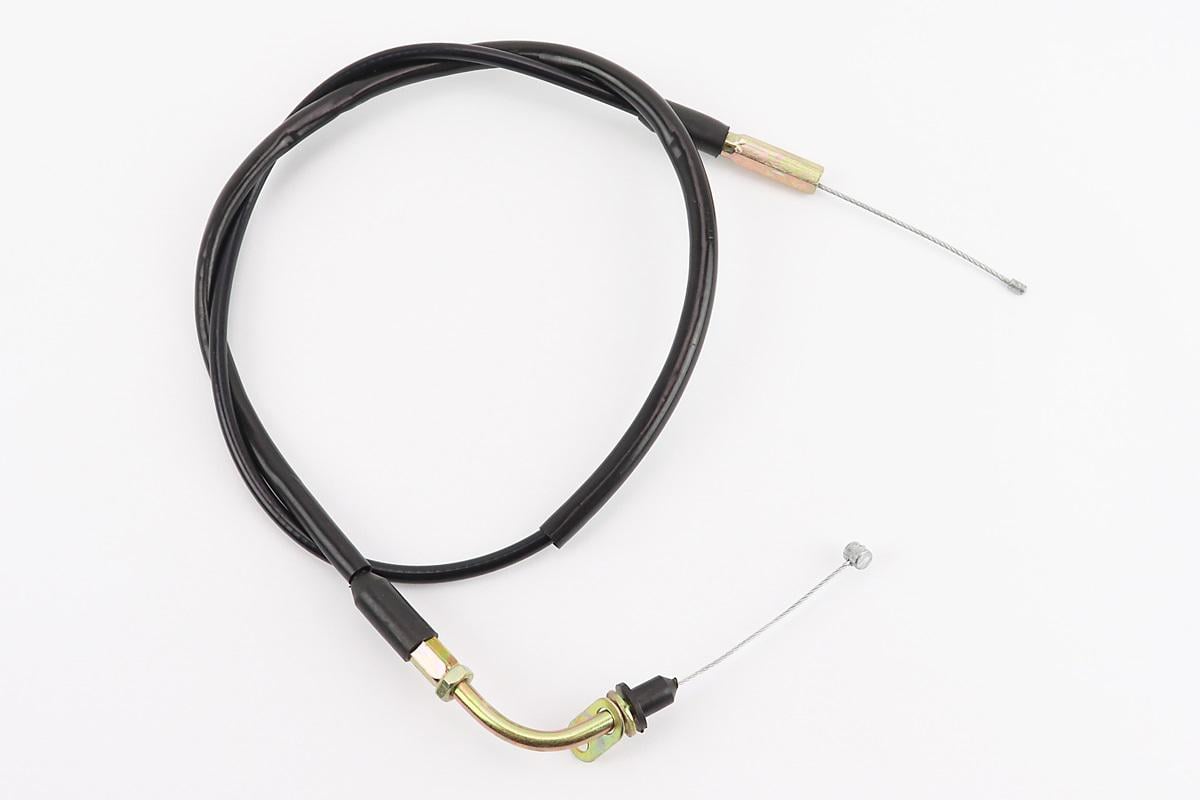 Трос газа к мотоциклу Yamaha YBR125 100 см металлический в защитной оболочке