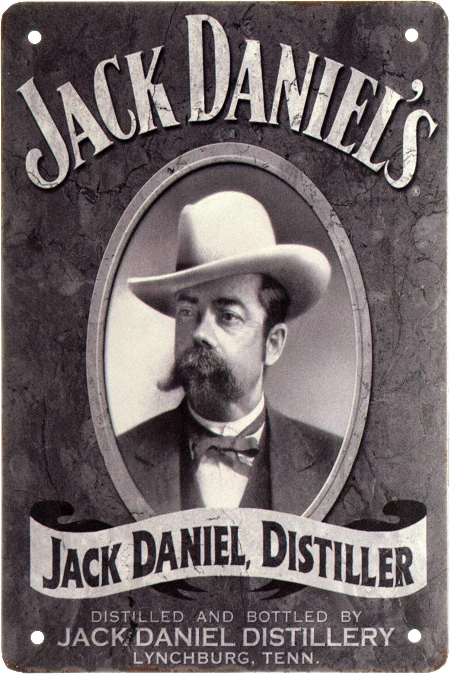 Табличка металлическая Jack Daniel’s, Distiller 20x30 см