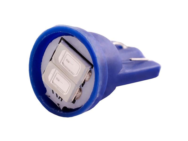 Автолампа светодиодная T10 W5W 12 В SMD5630-2led Синий (1078)