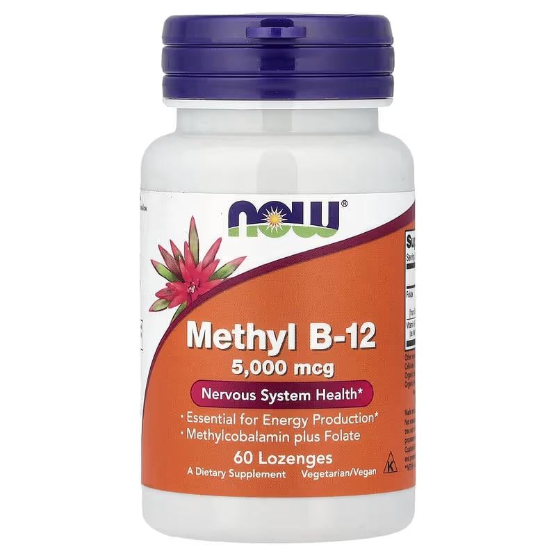Витамин Now Foods Methyl B-12 B12 5000 мкг метилкобаламин 60 пастилок (3043328060) Витамин Now Foods Methyl B-12 B12 5000 мкг метилкобаламин 60 пастилок (3043328060)