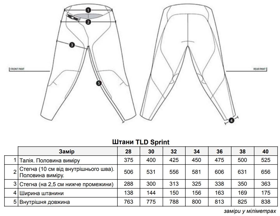 Брюки TLD Sprint Pant Mono XL Black - фото 9