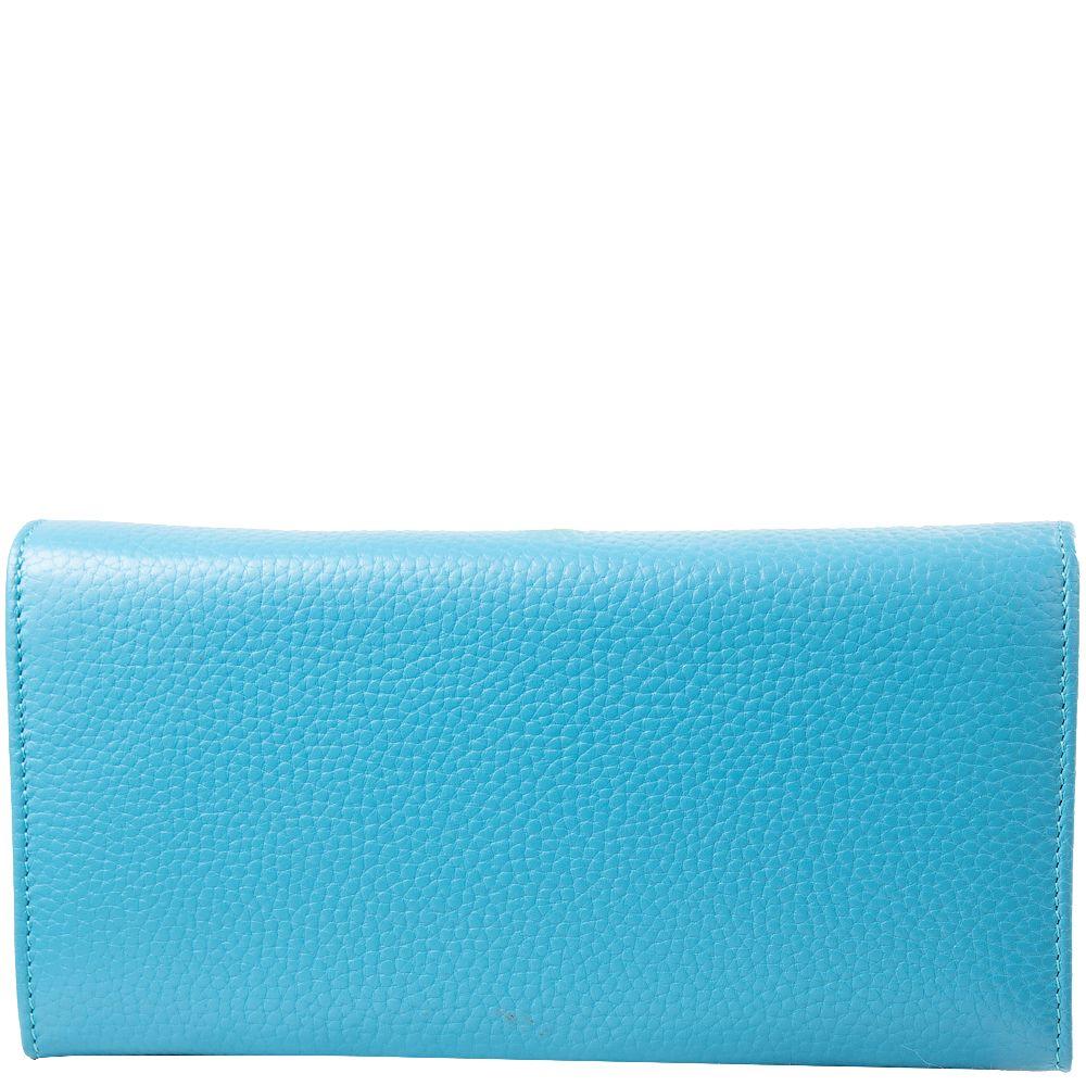 Гаманець жіночий шкіряний CANPELLINI 1226 Блакитний - фото 3 Гаманець жіночий шкіряний CANPELLINI 1226 Блакитний - фото 3