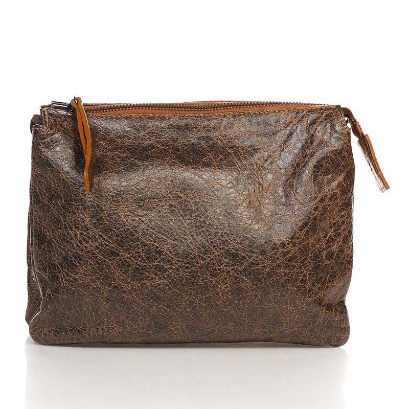 Сумка-клатч женская кожаная Italian bags Коньячный (6564_cuoio)