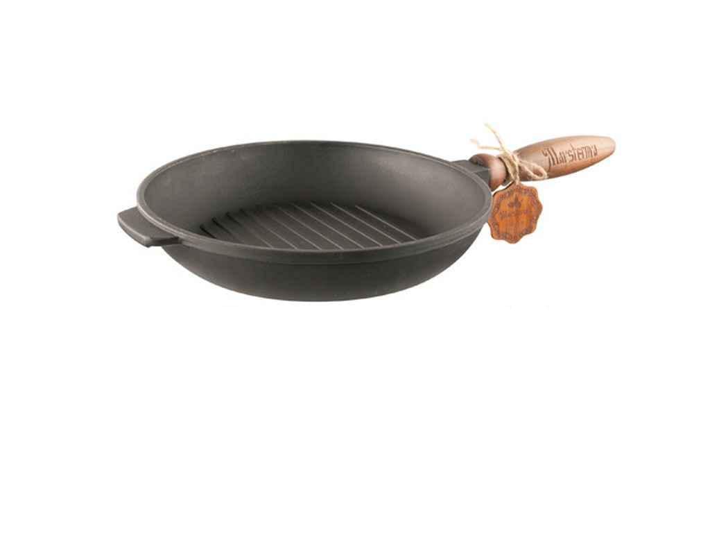 Сковорода-гриль SNT чугунная литая 24 см (666545)