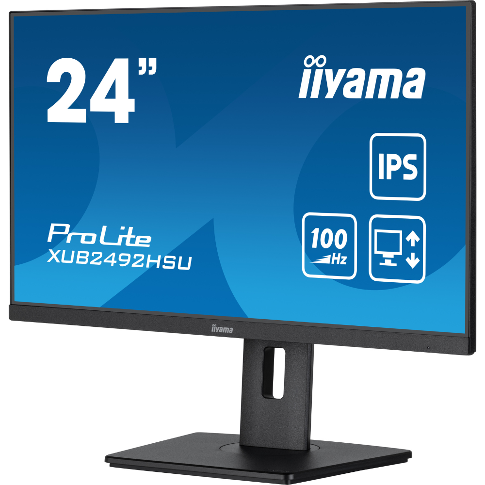 Монитор IPS Iiyama XUB2492HSU-B6 безрамочный/поворотный экран 23,8" Черный (1407193d) - фото 2