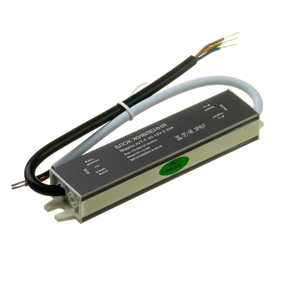 Блок питания AVT Led герметичный 12 V 3,33 А 40 Вт