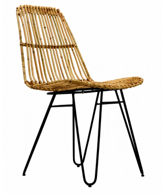 Стул плетеный Коста из ротанга на металлических ножках (sk10861) - фото 4 Стул плетеный Коста из ротанга на металлических ножках (sk10861) - фото 4