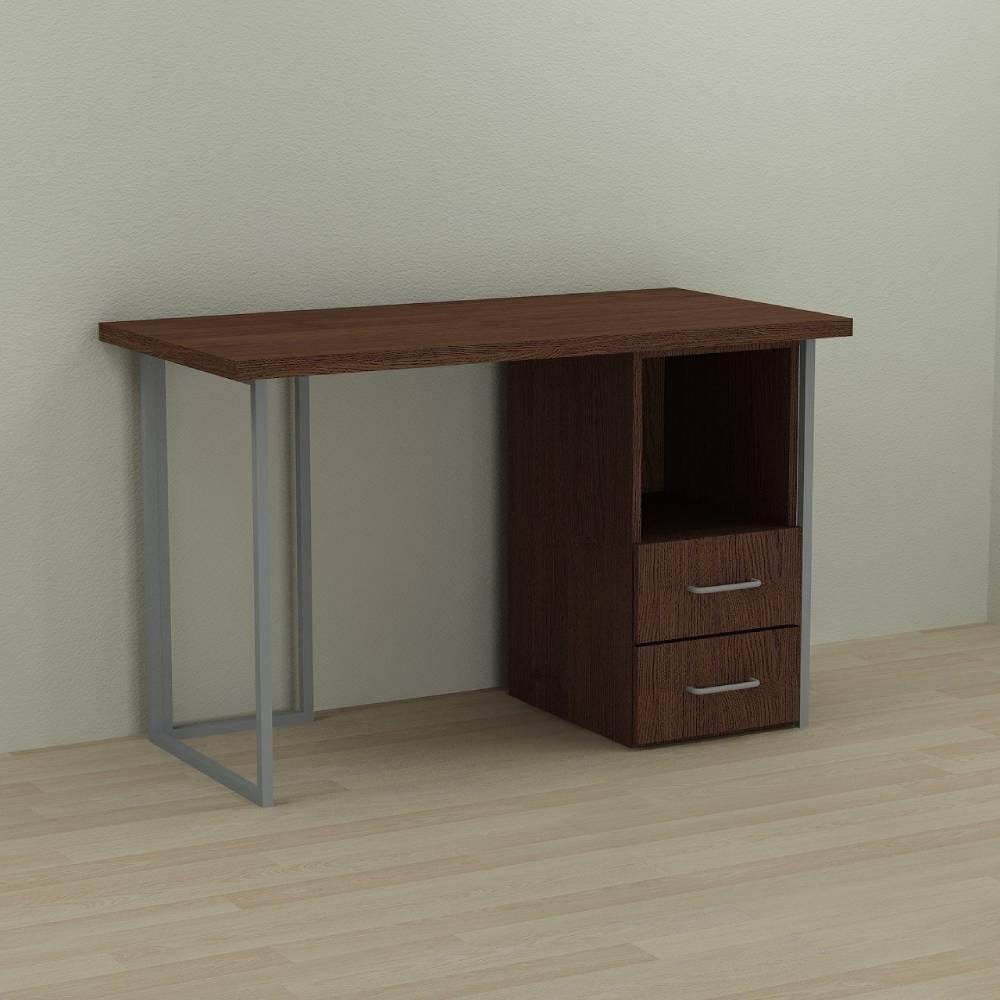 Комп'ютерний стіл Ferrum-decor Отто ДСП 32 мм 75x120x70 см Сірий/Венге (FRD-106007)