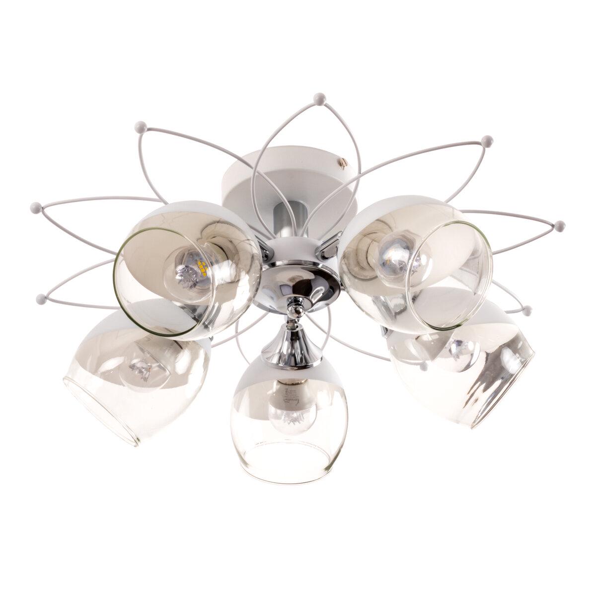 Люстра стельова Light House SRS-19210/5 Білий/Хром
