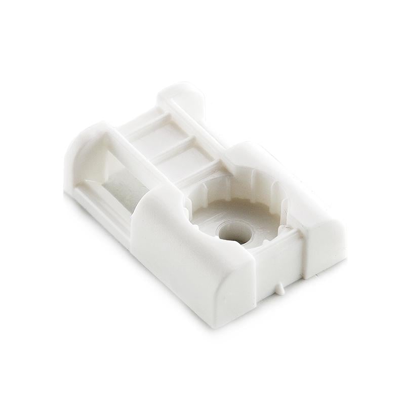 Майданчик під монтажний пістолет Apro 29х20х8 мм для кабельної стяжки до 10 мм з отвором 100 шт. Білий (PH-2920WP)