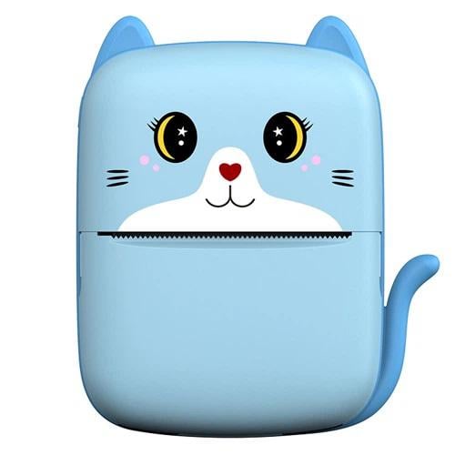 Термопринтер дитячий із Bluetooth A8 Cat для телефону Blue (13355405)