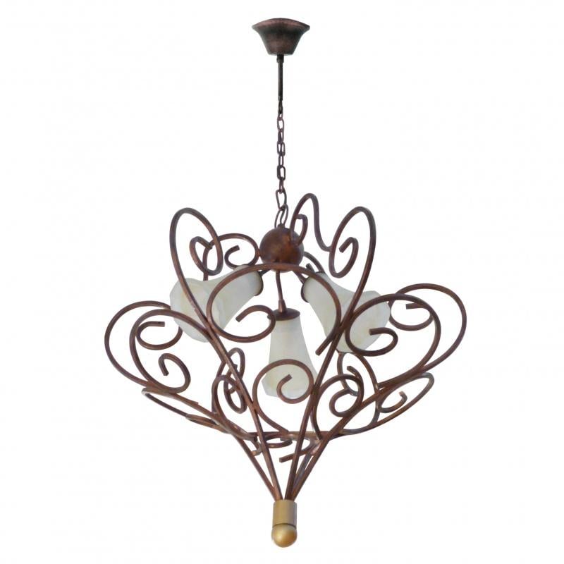 Люстра кованая подвесная Brille BR-02 280S/3 E14