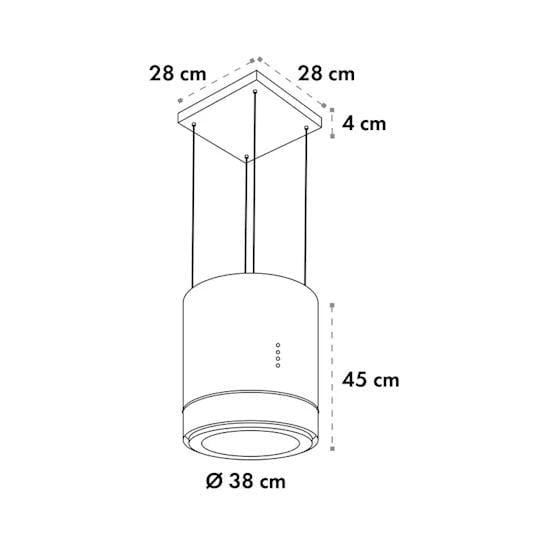 Вытяжка кухонная KLARSTEIN Tron Ambience LED островная 540 м3/ч (10034213) - фото 10