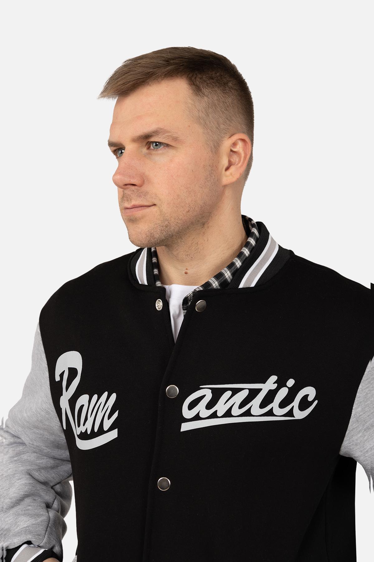 Бомбер мужской ЦБ-00262200 р. 54 Черный (SKT001029258) - фото 4