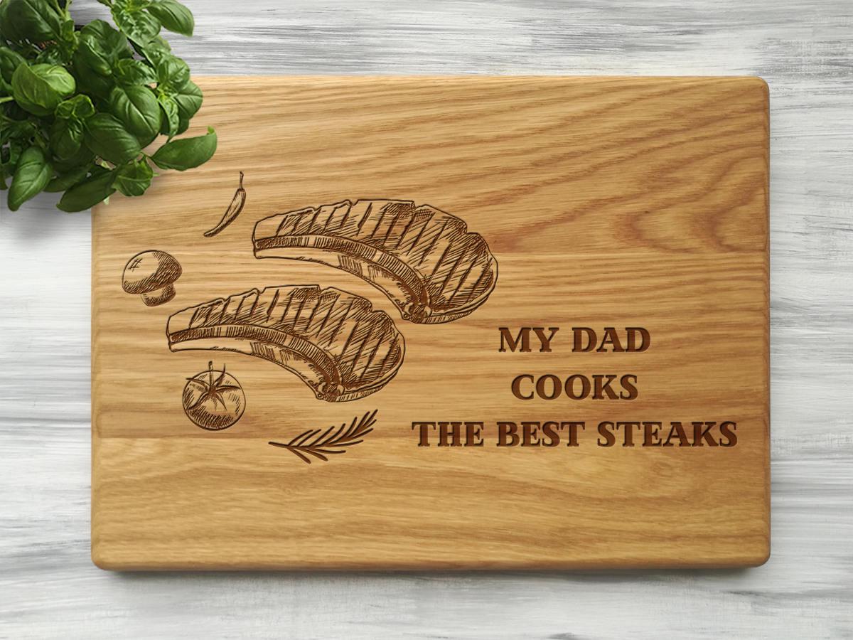 Разделочная доска WoodPresentStudio “Best steaks” 30х45 см