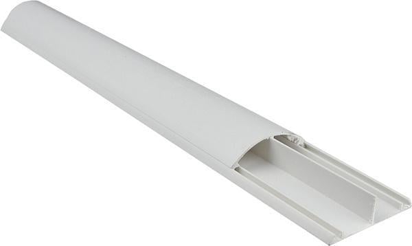 Канал кабельный напольный АСКО 50x15 мм 1000 мм с клеевым ПВХ слоем Белый (A0070030018)