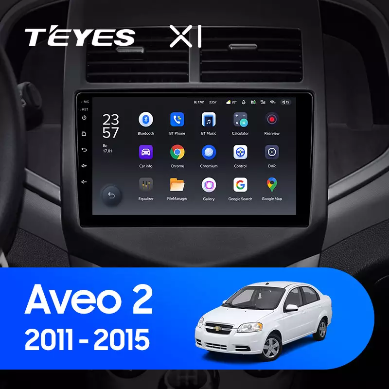 Автомагнитола штатная Teyes для Chevrolet Aveo 2 2011-2015 Android X1 2+32G Wi-Fi (1658249753) - фото 3