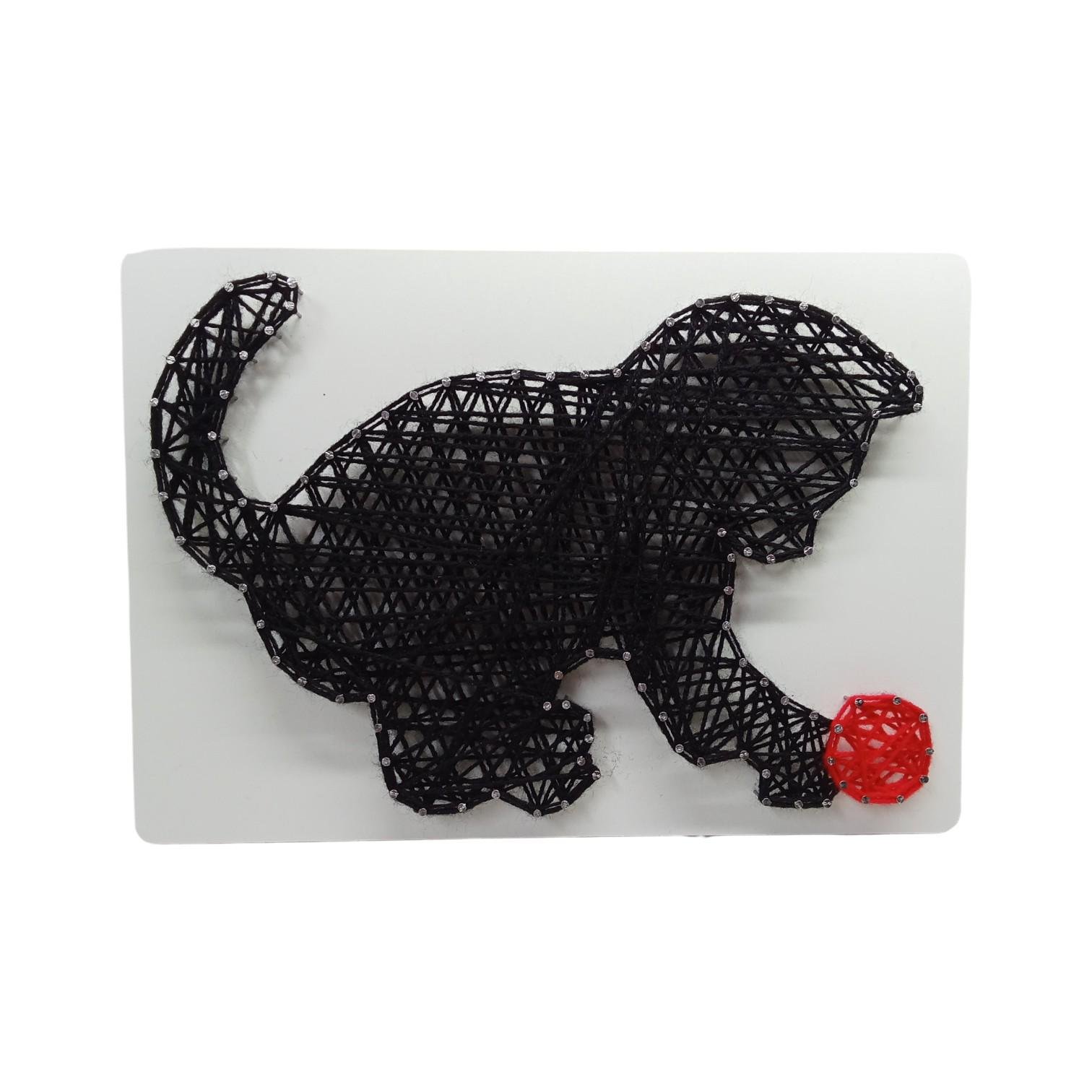 Набір для творчості стринг-арт Кошеня білий фон А4 210х300 мм (30727964)