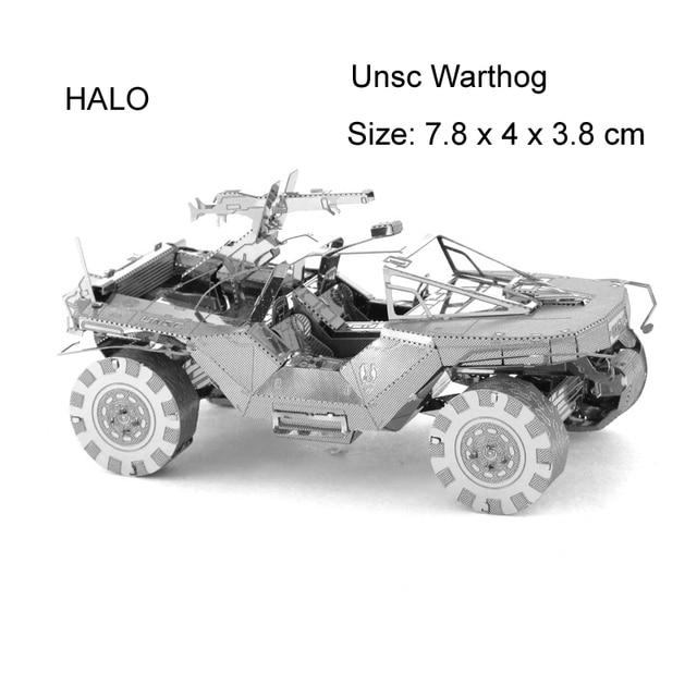 Пазл металлический 3D Unsc Warthog из вселенной HALO 7,8x4x3,8 см (2776) - фото 2