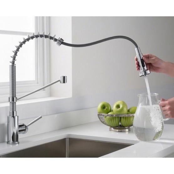 Смеситель для кухни Kraus KPF-1610CH Серебристый - фото 5 Смеситель для кухни Kraus KPF-1610CH Серебристый - фото 5